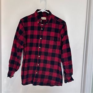 Hobbs Creek Red & Black Flannel Long-Sleeve Shirt for Men